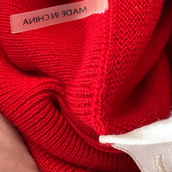 Erin Snow Kito II Sweater Size XL Merino Wool Red & White Ski Snowboarding - Picture 13 of 14